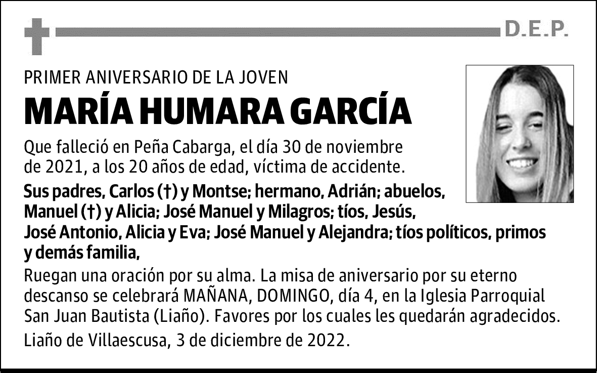MARÍA HUMARA GARCÍA
