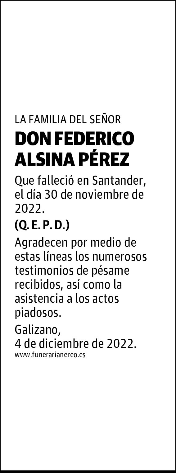 DON FEDERICO ALSINA PÉREZ