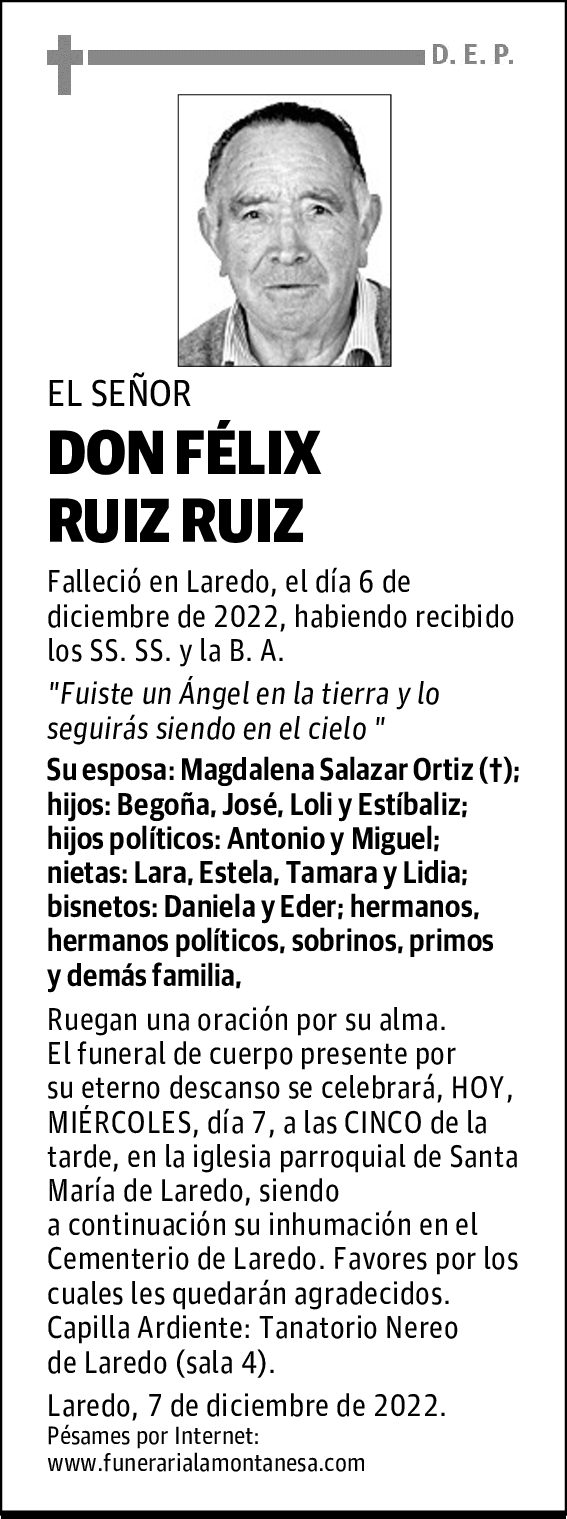 DON FÉLIX RUIZ RUIZ