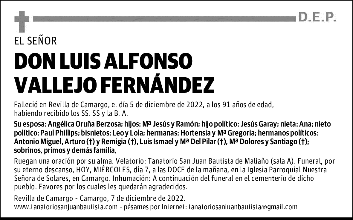 DON LUIS ALFONSO VALLEJO FERNÁNDEZ