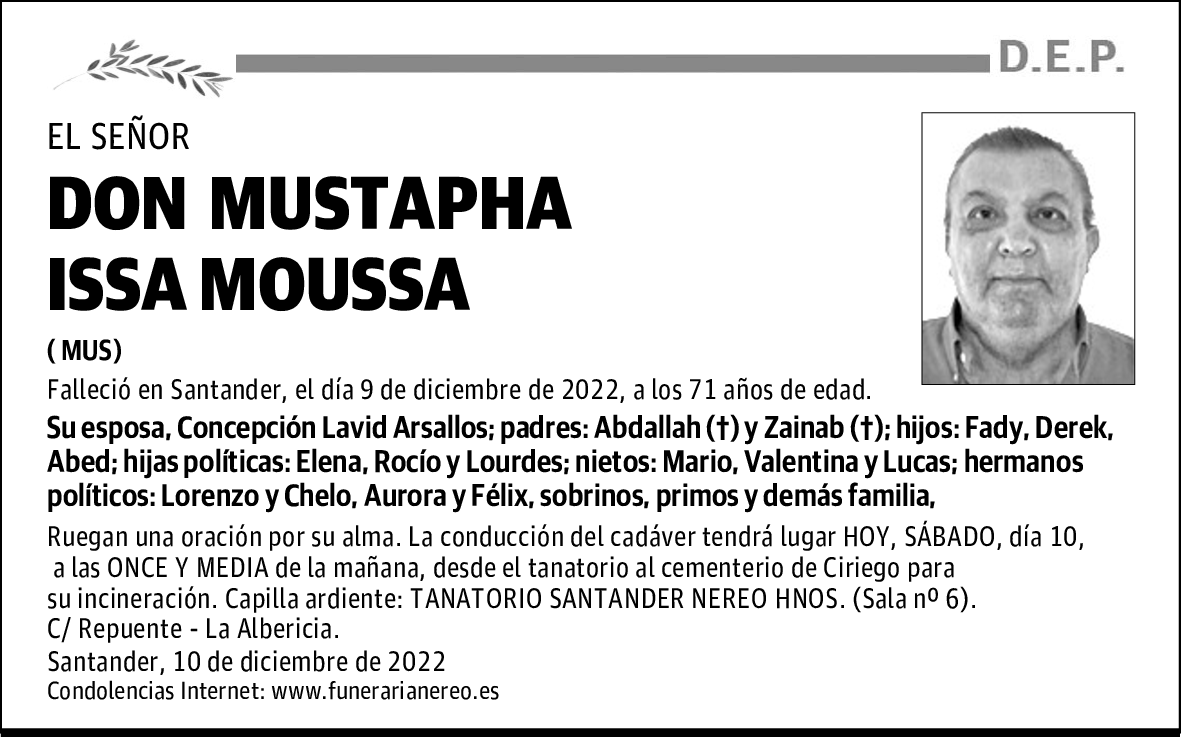 DON MUSTAPHA ISSA MOUSSA