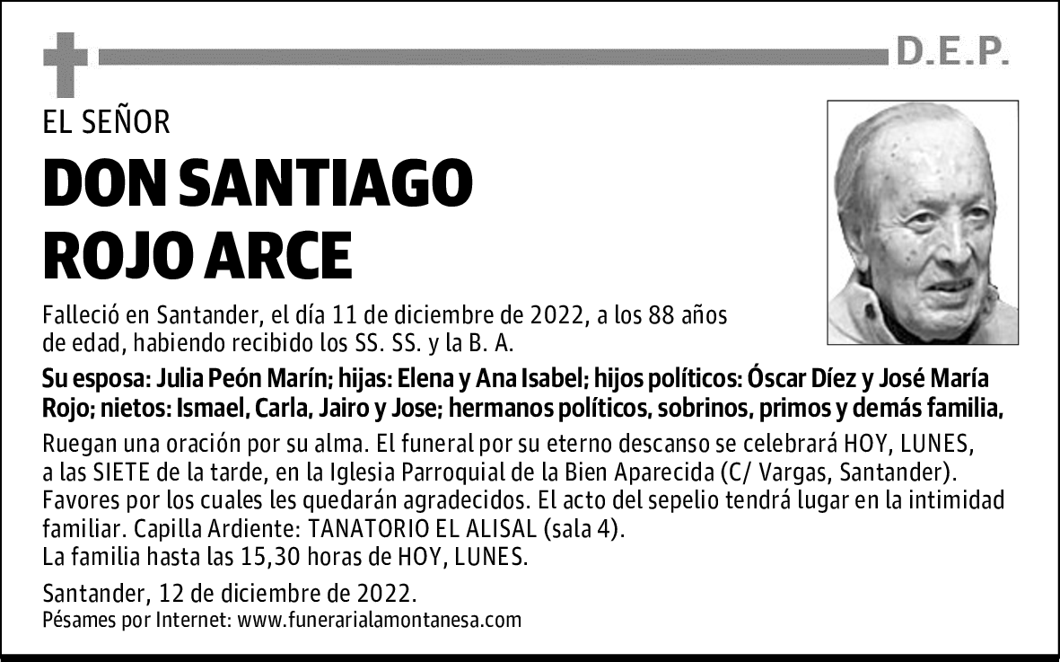 DON SANTIAGO ROJO ARCE