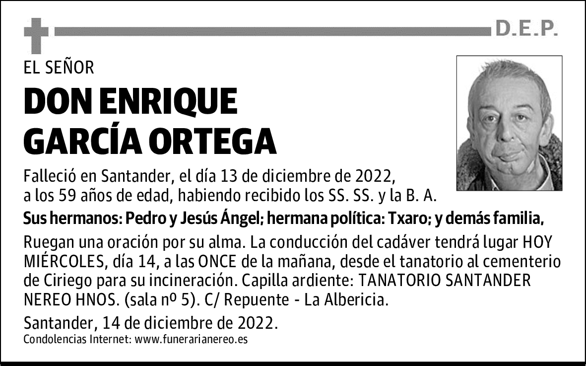 DON ENRIQUE GARCÍA ORTEGA