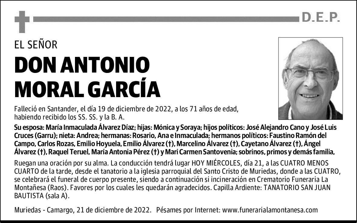 DON ANTONIO MORAL GARCÍA
