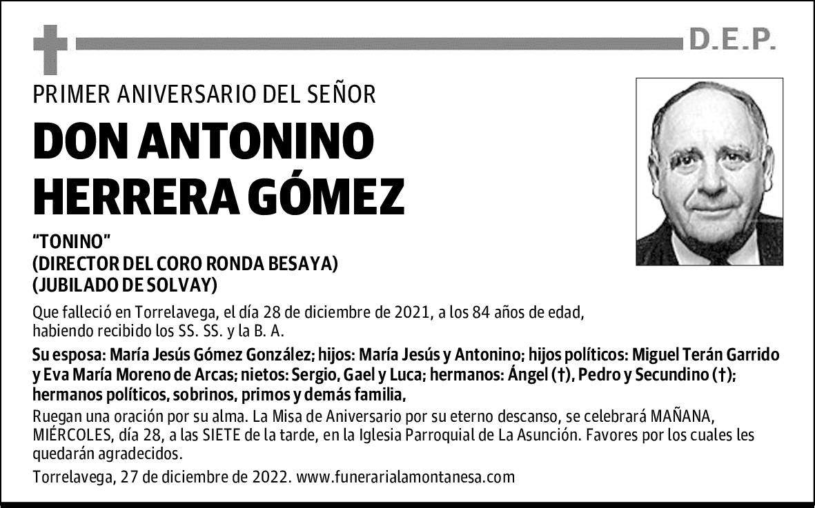 DON ANTONINO HERRERA GÓMEZ