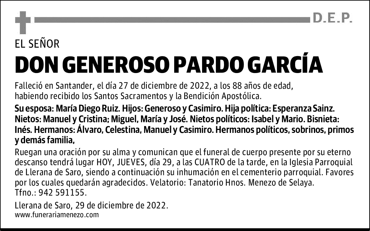 DON GENEROSO PARDO GARCÍA