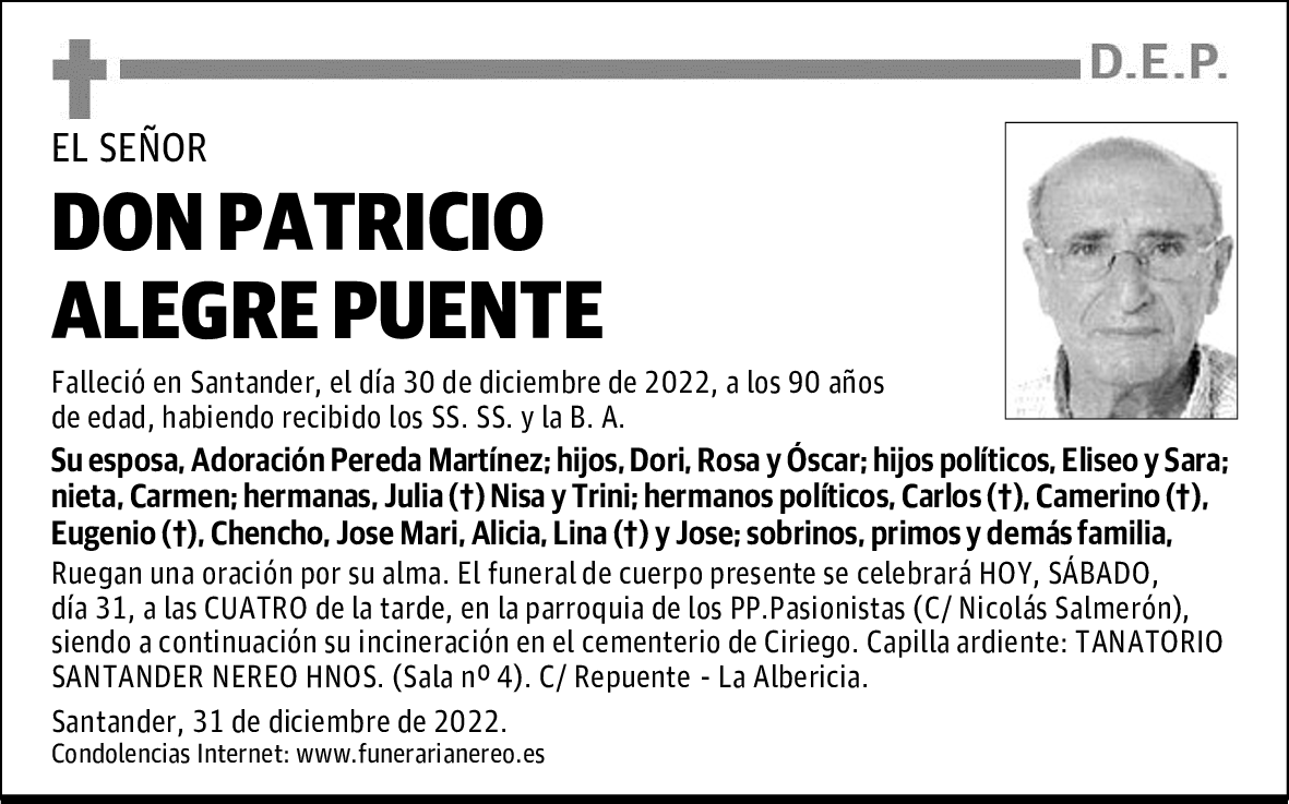 DON PATRICIO ALEGRE PUENTE