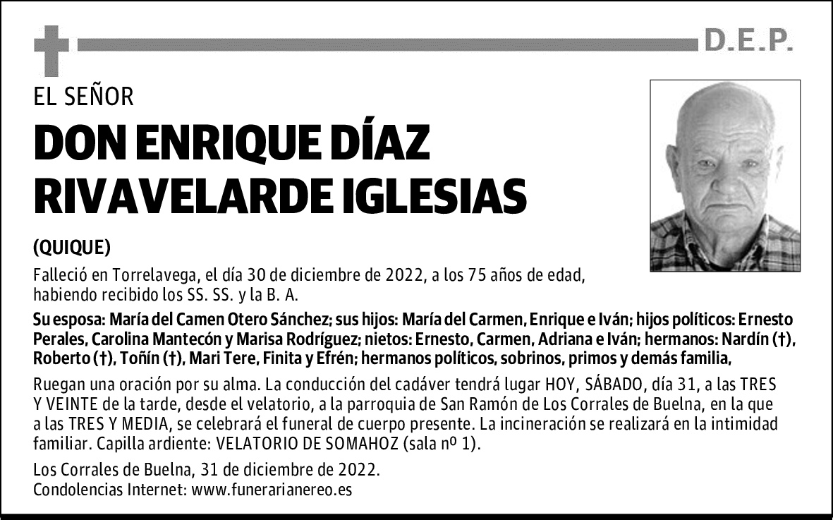 DON ENRIQUE DÍAZ RIVAVELARDE IGLESIAS