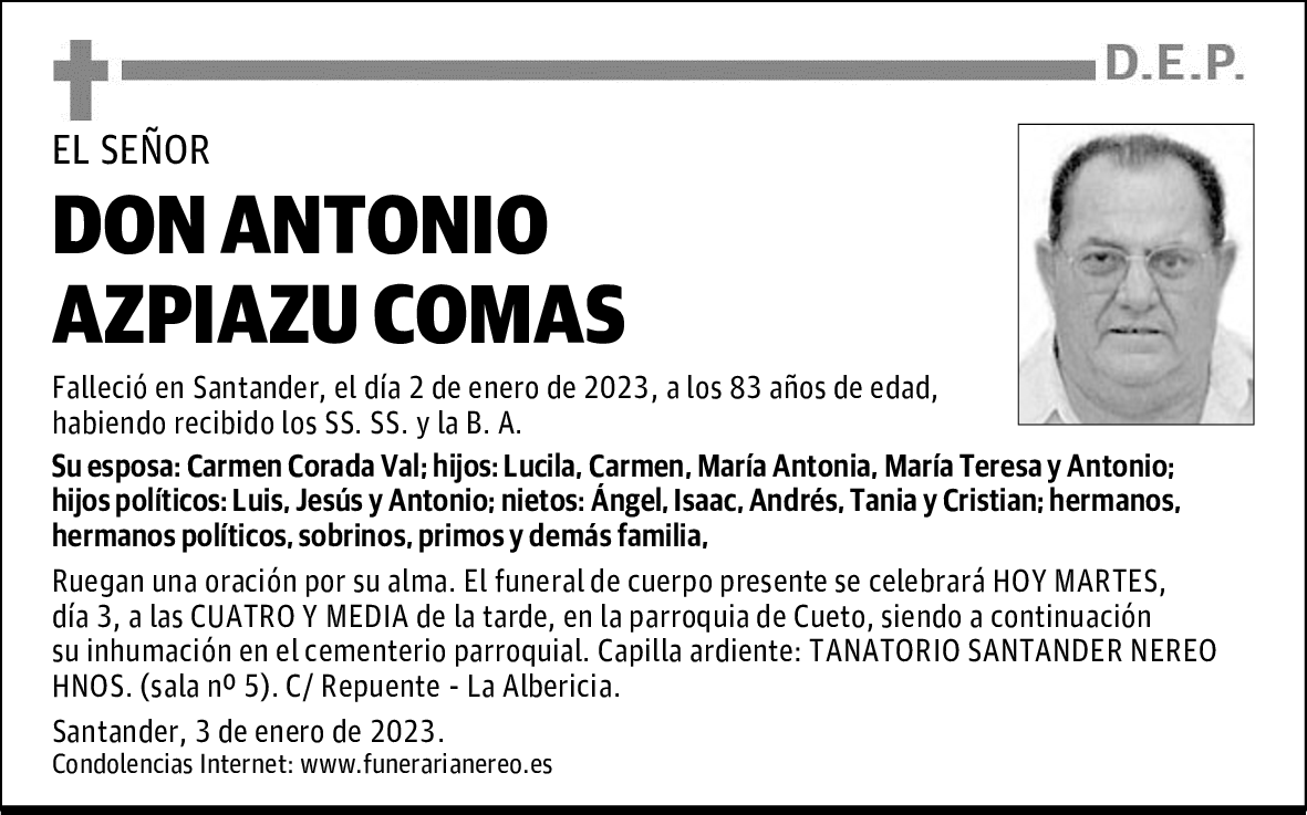 DON ANTONIO AZPIAZU COMAS