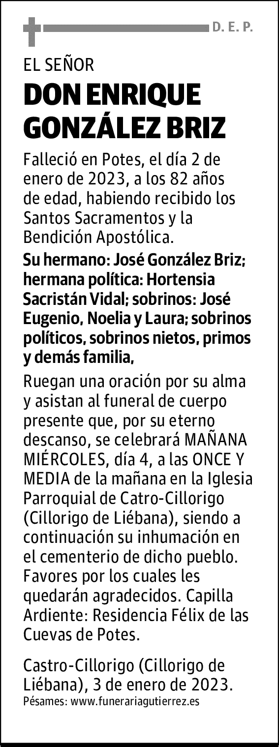 DON ENRIQUE GONZÁLEZ BRIZ