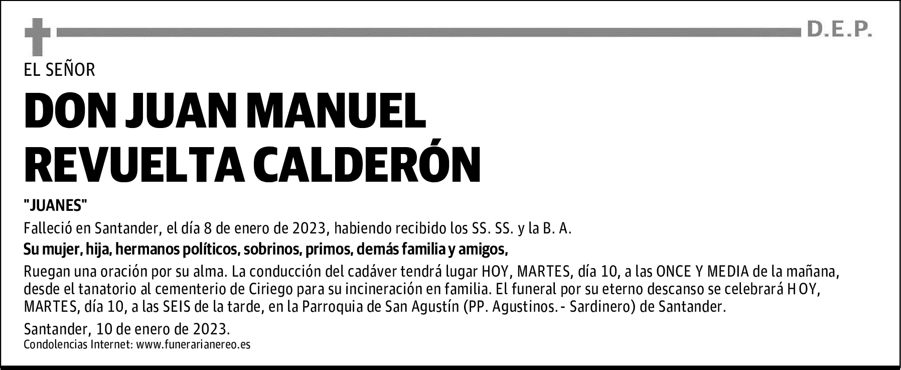 DON JUAN MANUEL REVUELTA CALDERÓN