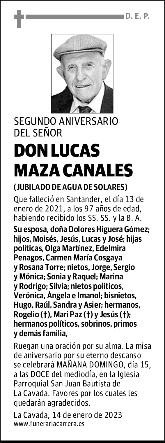 DON LUCAS MAZA CANALES