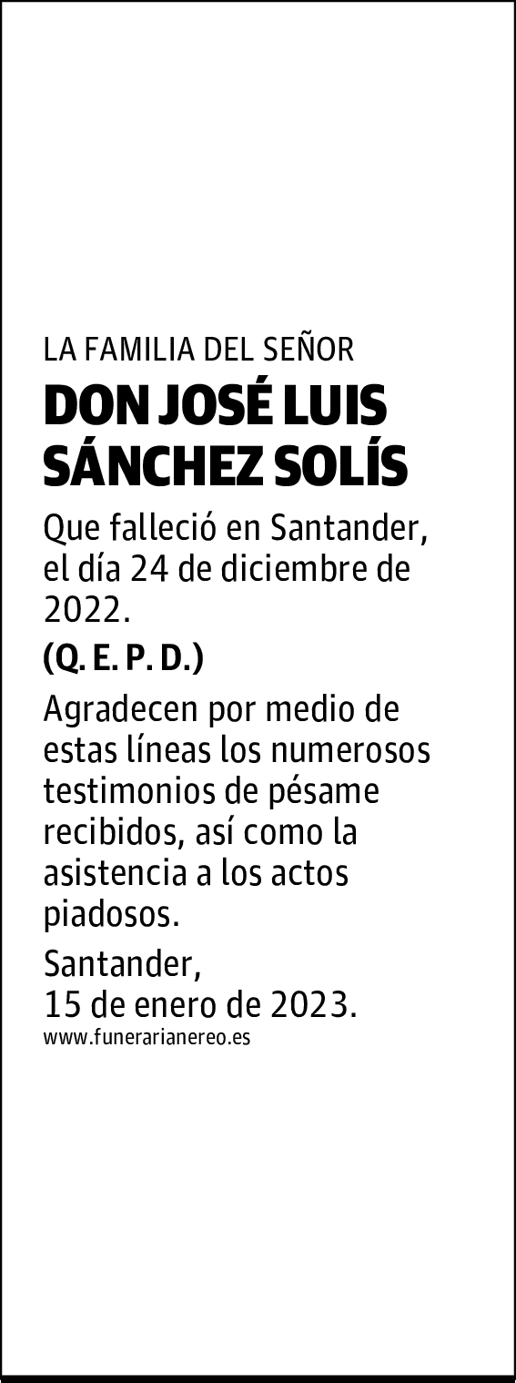 DON JOSÉ LUIS SÁNCHEZ SOLÍS