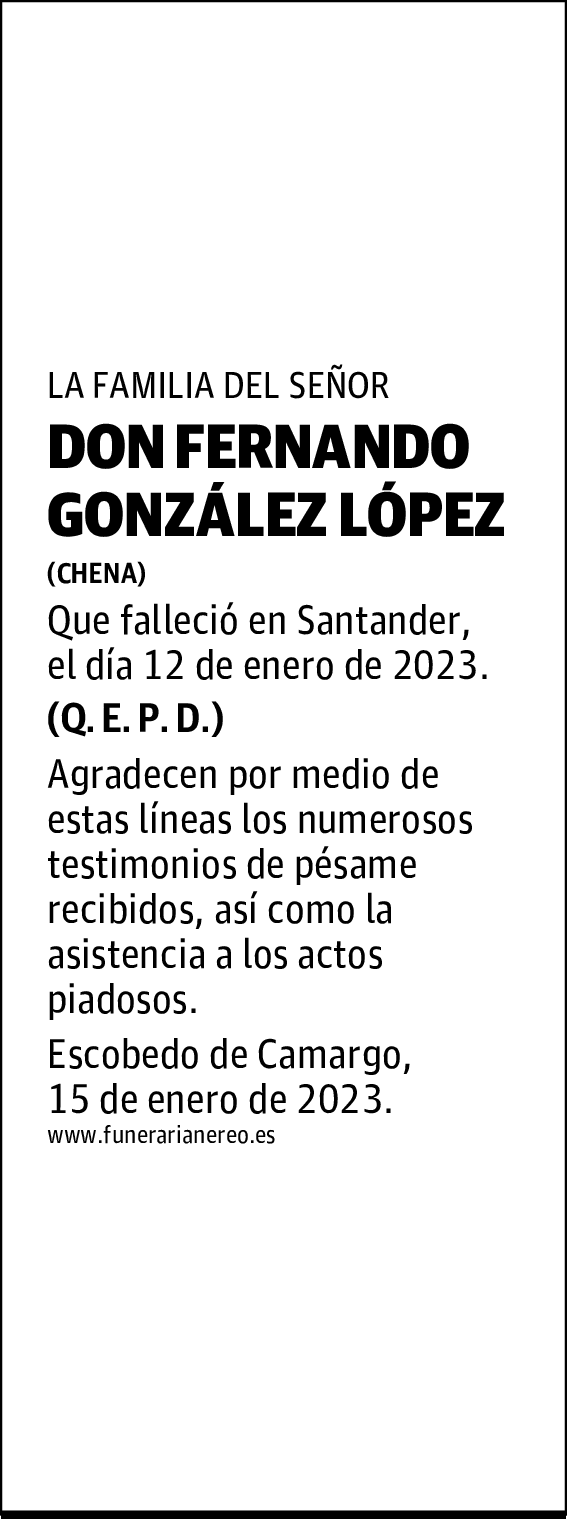 DON FERNANDO GONZÁLEZ LÓPEZ