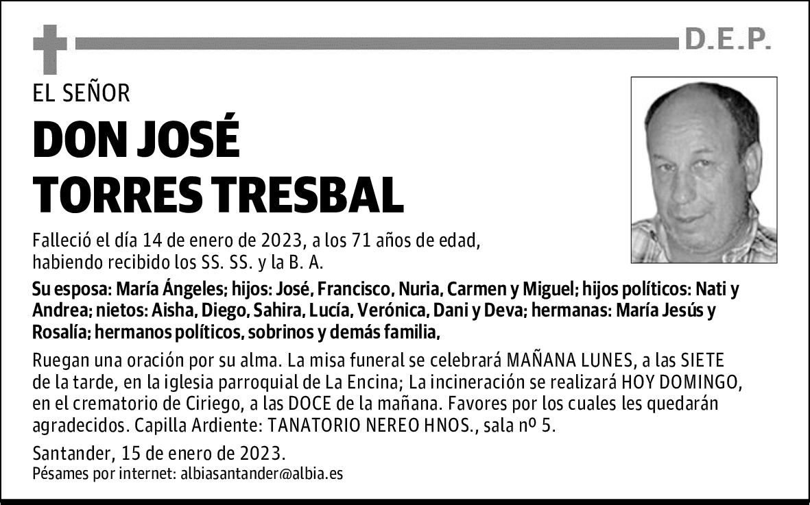 DON JOSÉ TORRES TRESBAL