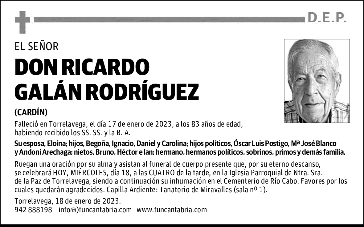 DON RICARDO GALÁN RODRÍGUEZ