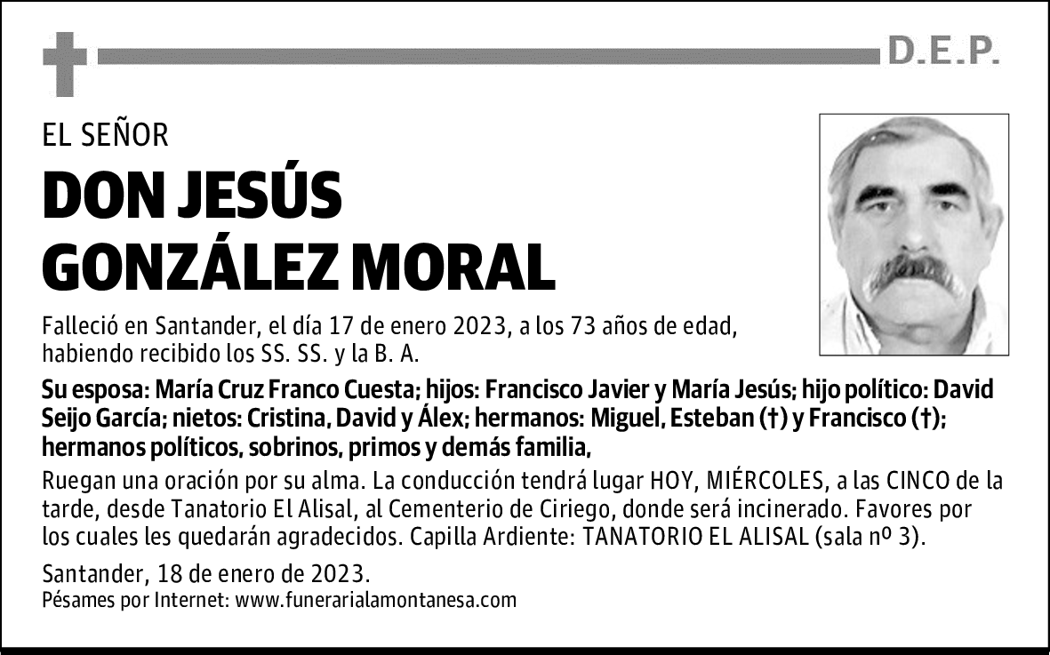 DON JESÚS GONZÁLEZ MORAL