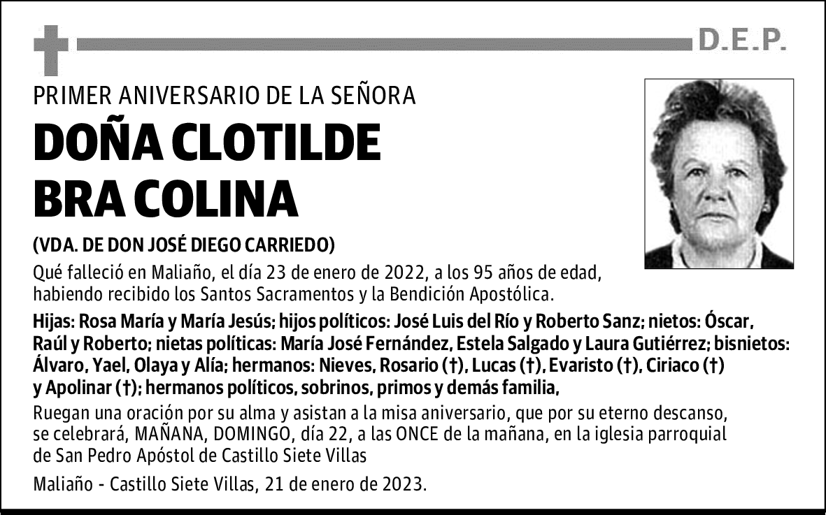 DOÑA CLOTILDE BRA COLINA
