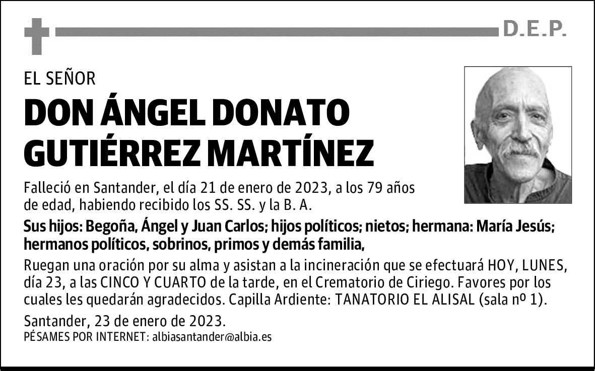 DON ÁNGEL DONATO GUTIÉRREZ MARTÍNEZ