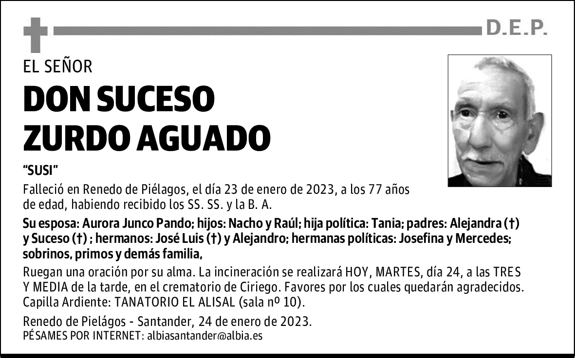 DON SUCESO ZURDO AGUADO
