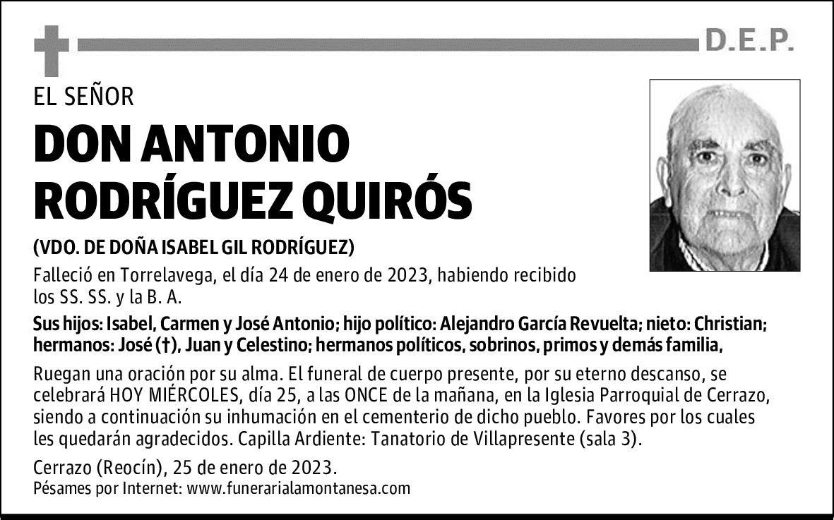 DON ANTONIO RODRÍGUEZ QUIRÓS