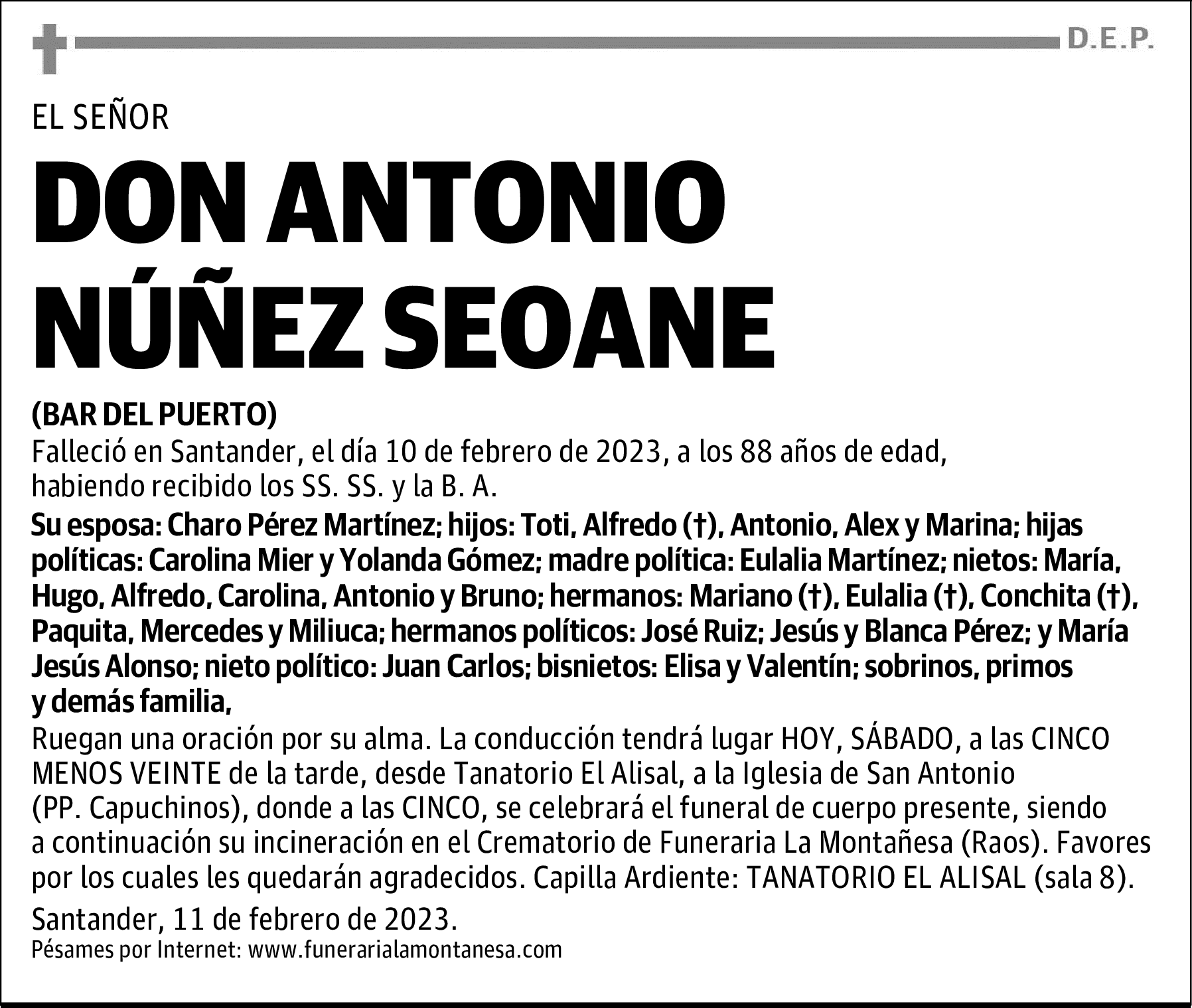 DON ANTONIO NÚÑEZ SEOANE