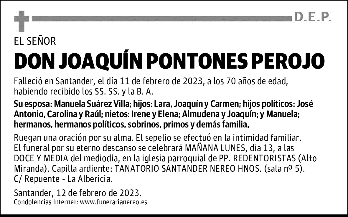 DON JOAQUÍN PONTONES PEROJO