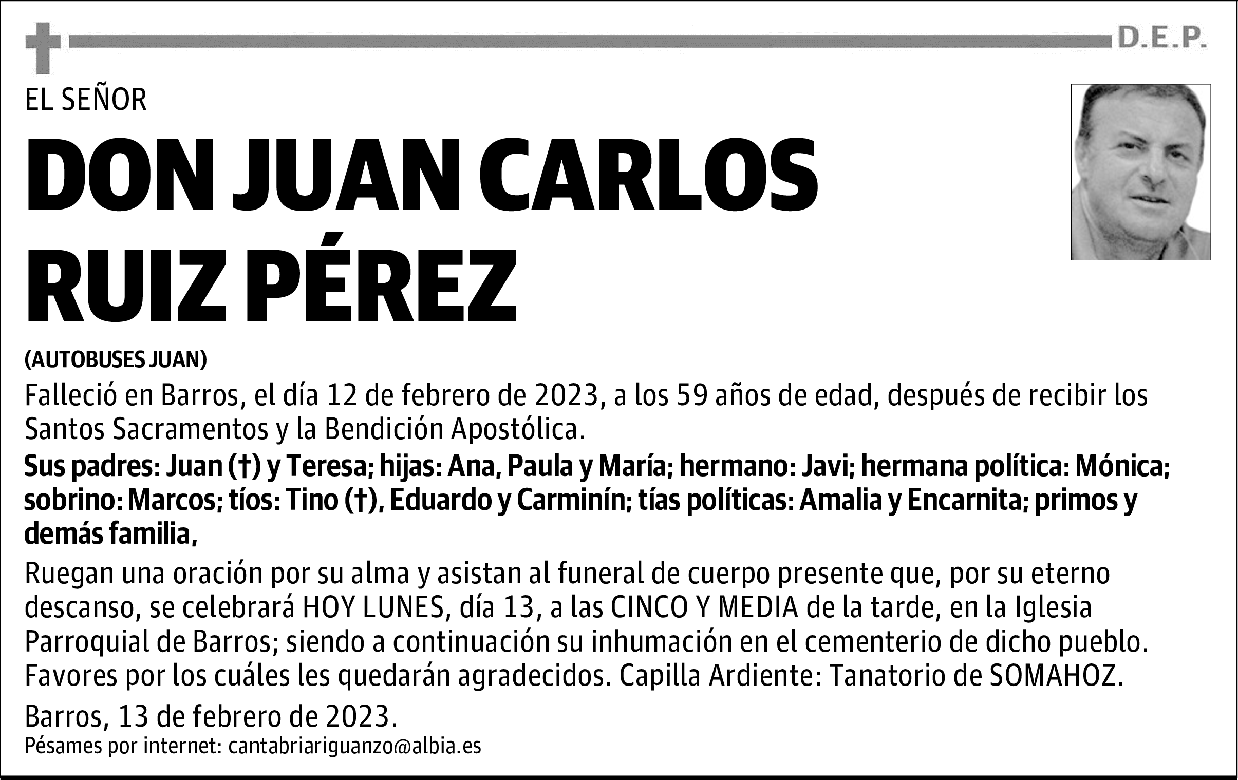 DON JUAN CARLOS RUIZ PÉREZ