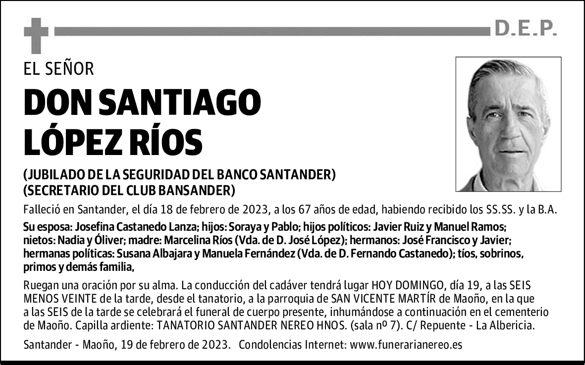 DON SANTIAGO LÓPEZ RÍOS