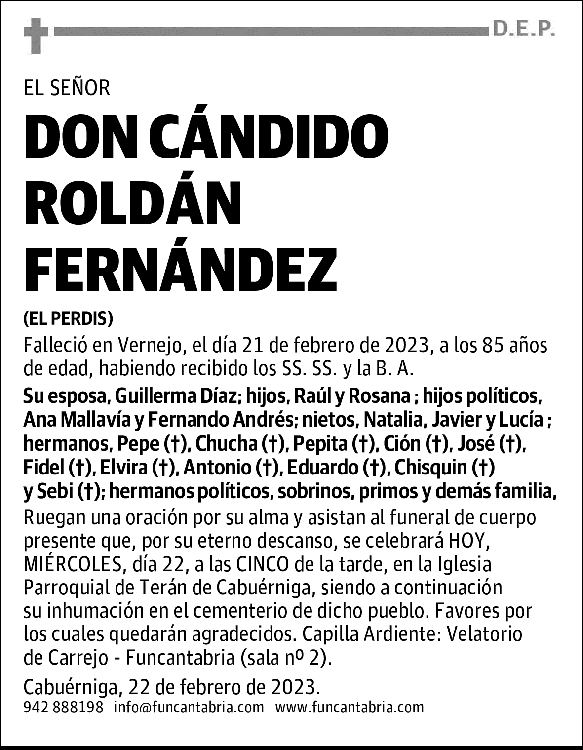 DON CÁNDIDO ROLDÁN FERNÁNDEZ