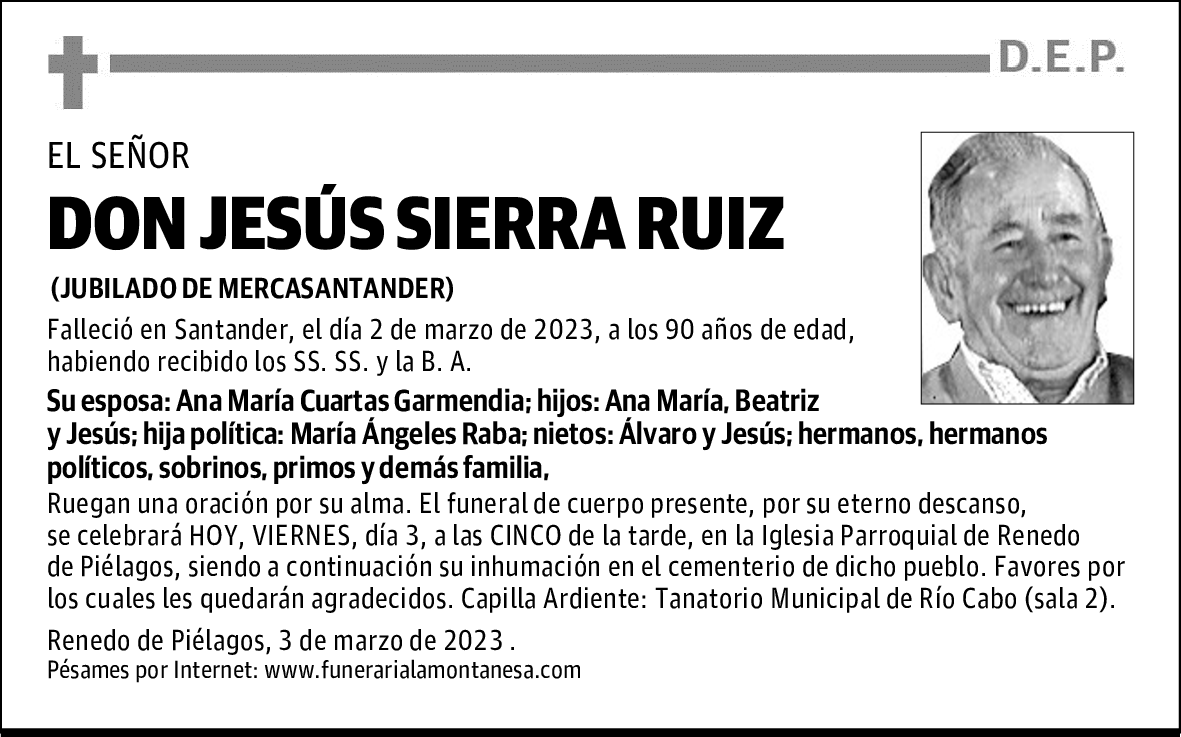 DON JESÚS SIERRA RUIZ