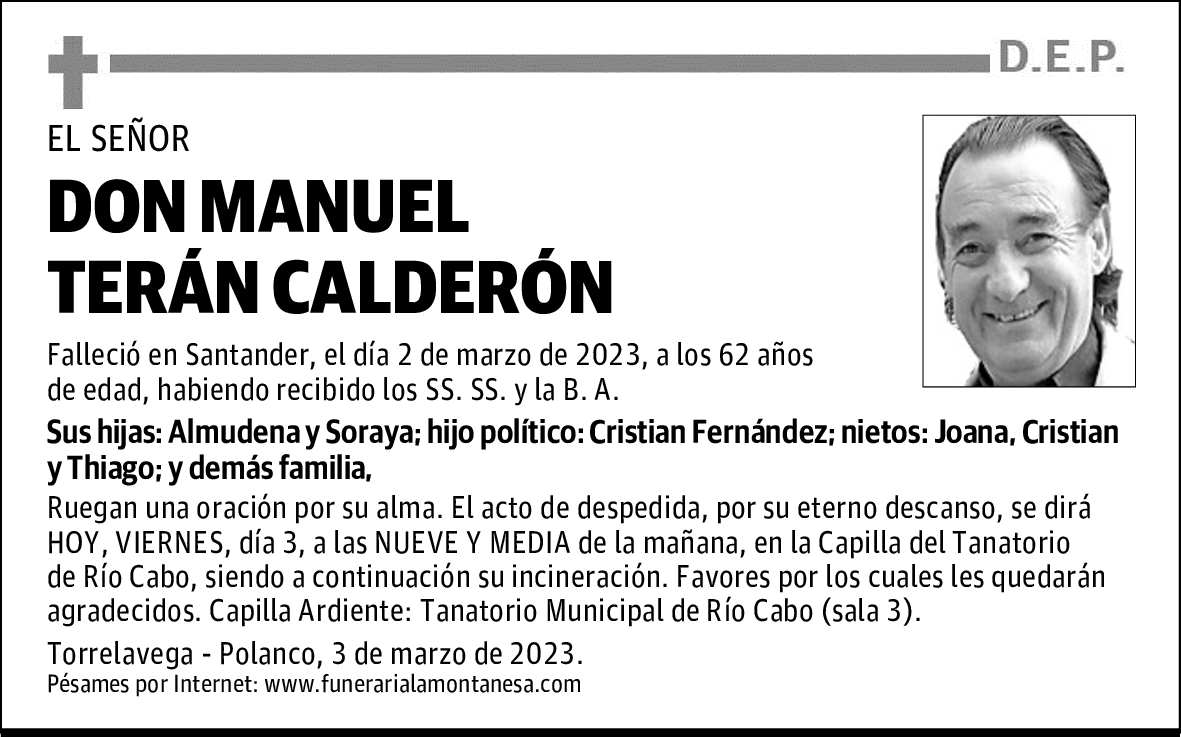 DON MANUEL TERÁN CALDERÓN