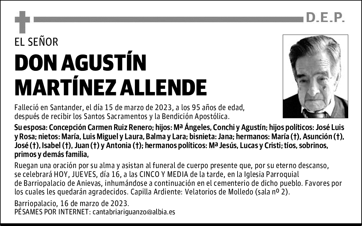 DON AGUSTÍN MARTÍNEZ ALLENDE