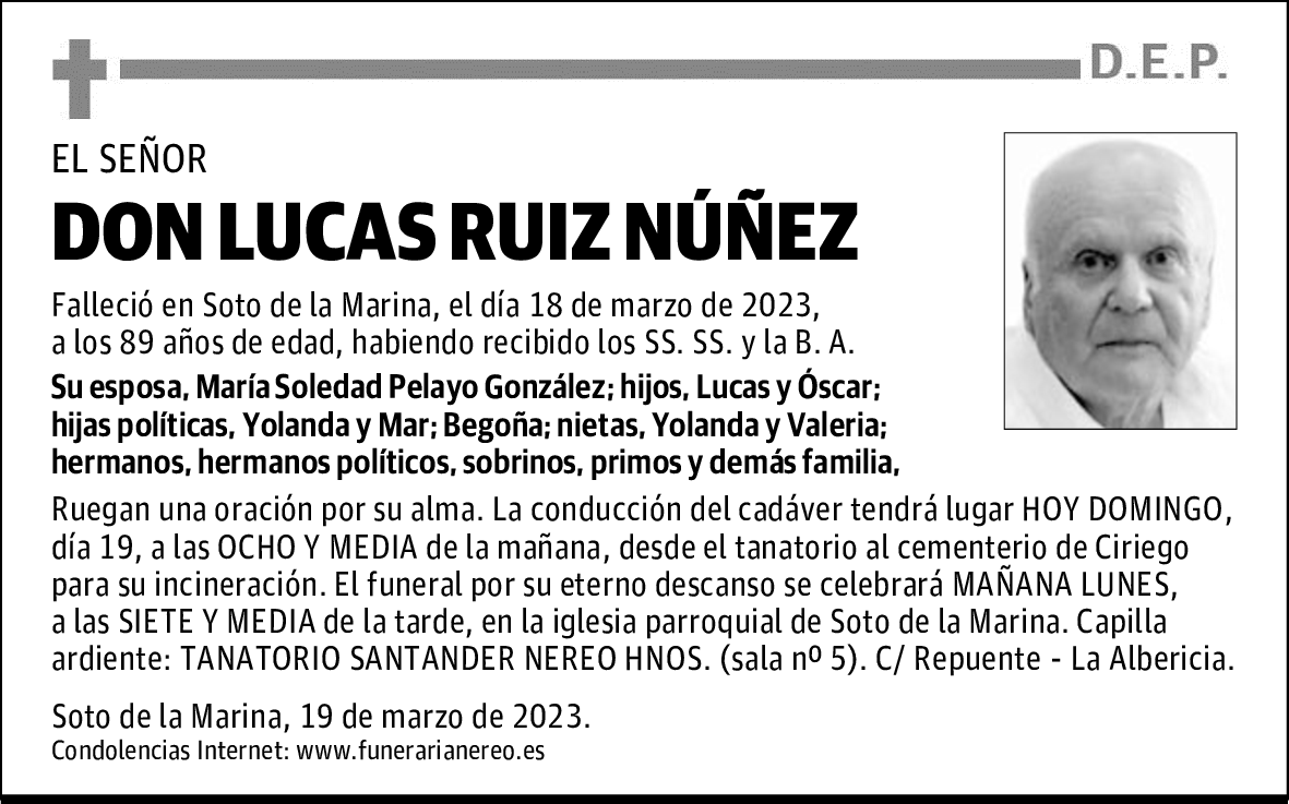 DON LUCAS RUIZ NÚÑEZ