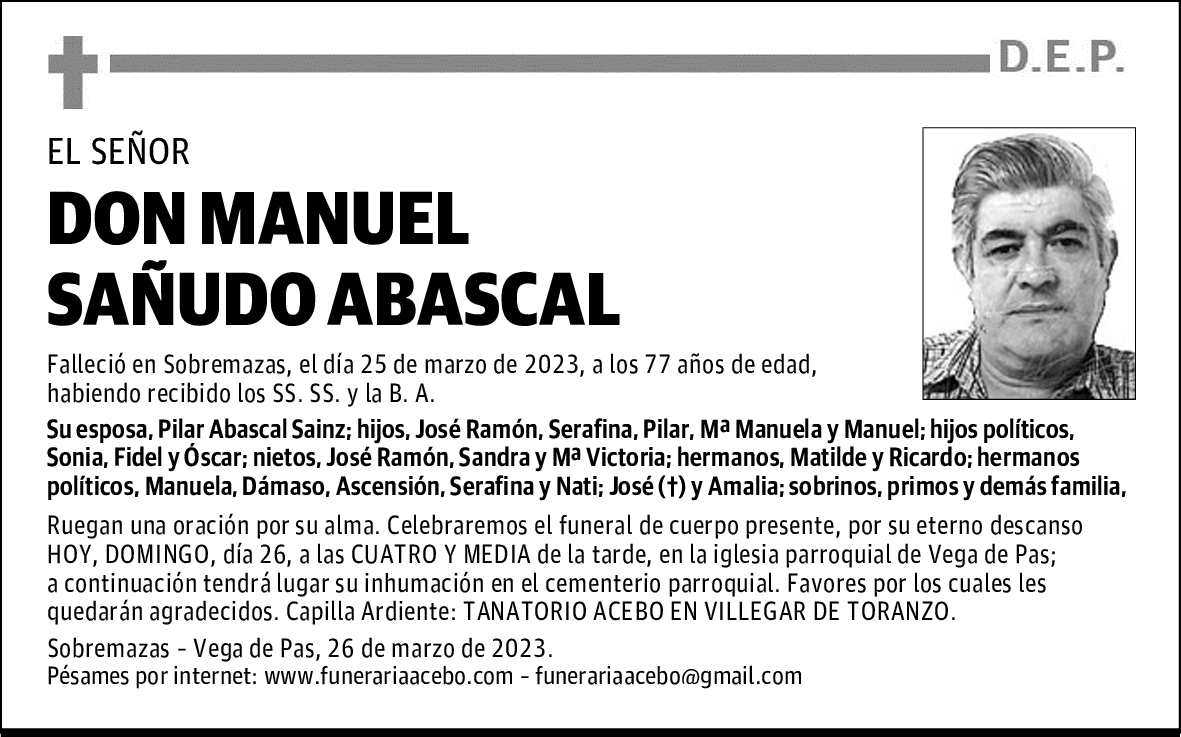 DON MANUEL SAÑUDO ABASCAL