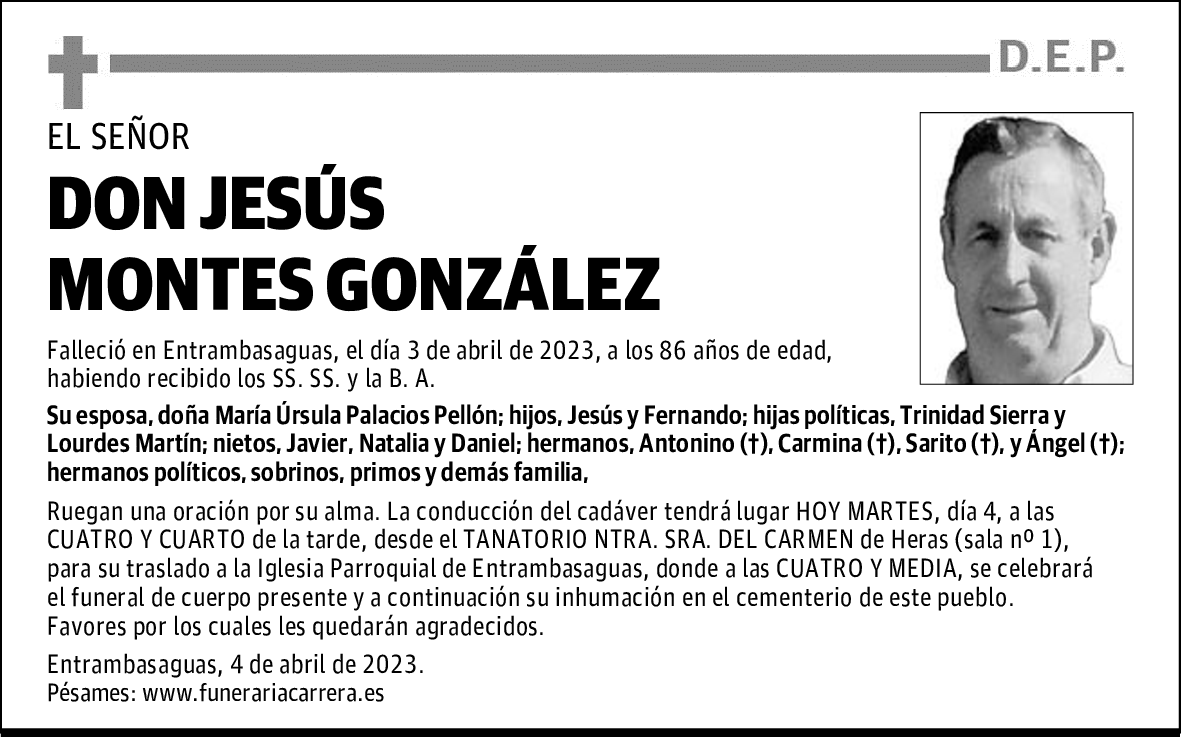 DON JESÚS MONTES GONZÁLEZ