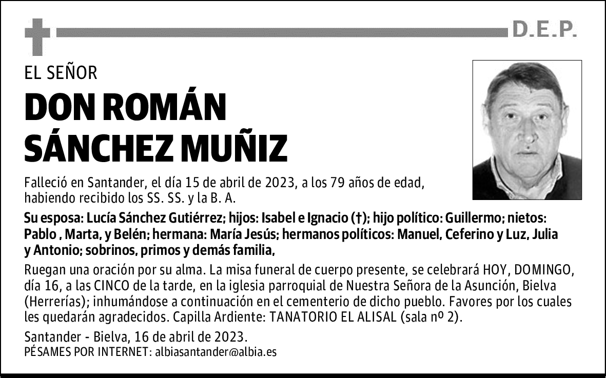 DON ROMÁN SÁNCHEZ MUÑIZ