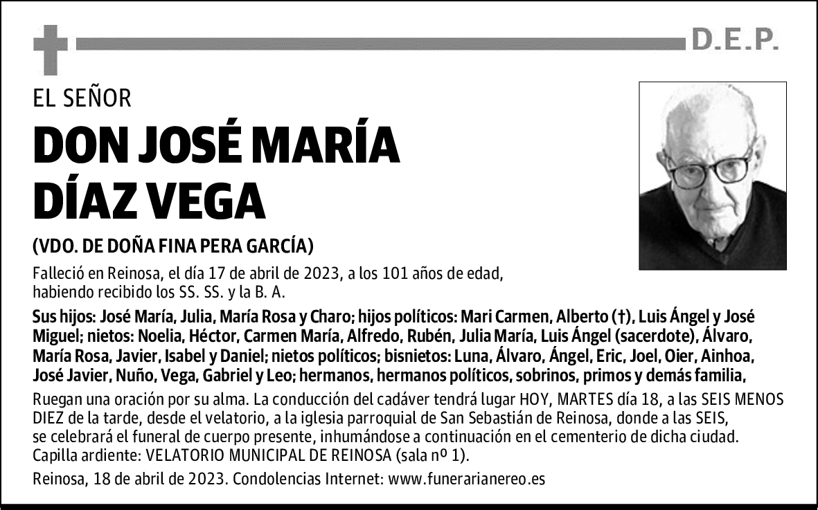 DON JOSÉ MARÍA DÍAZ VEGA