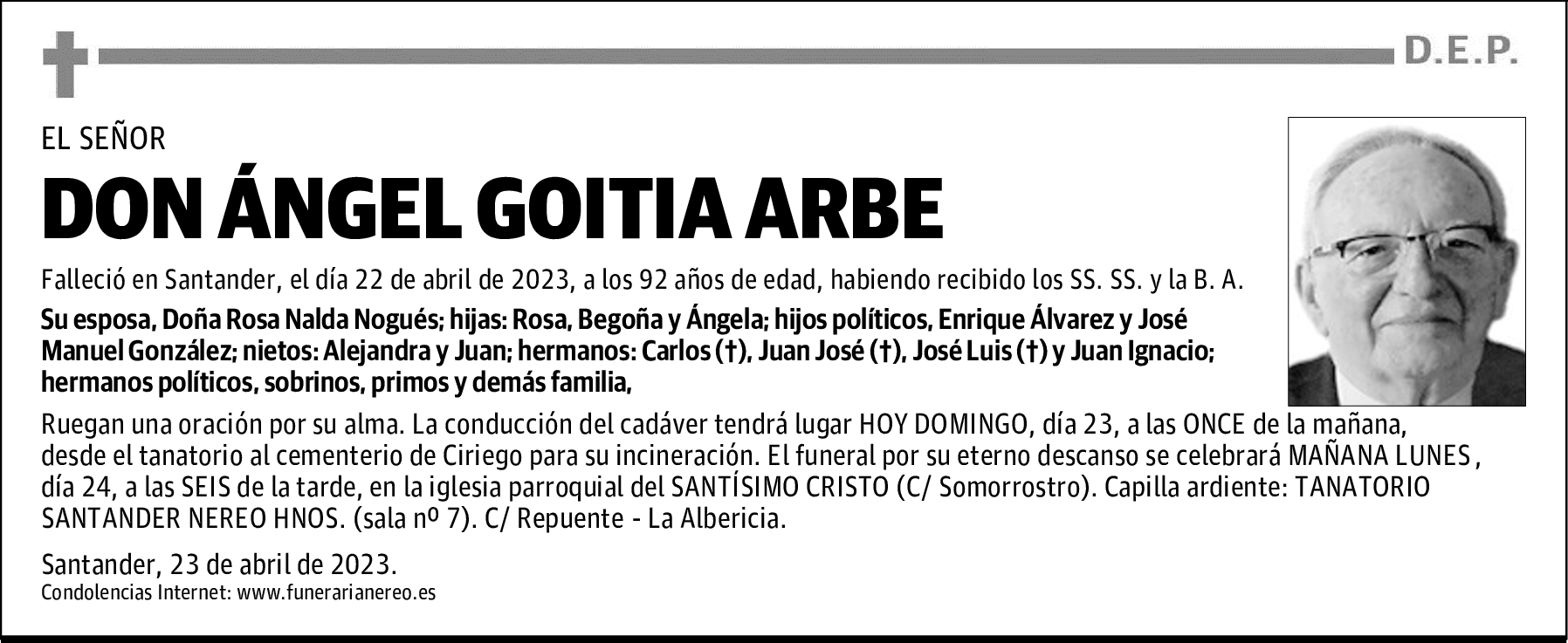 DON ÁNGEL GOITIA ARBE