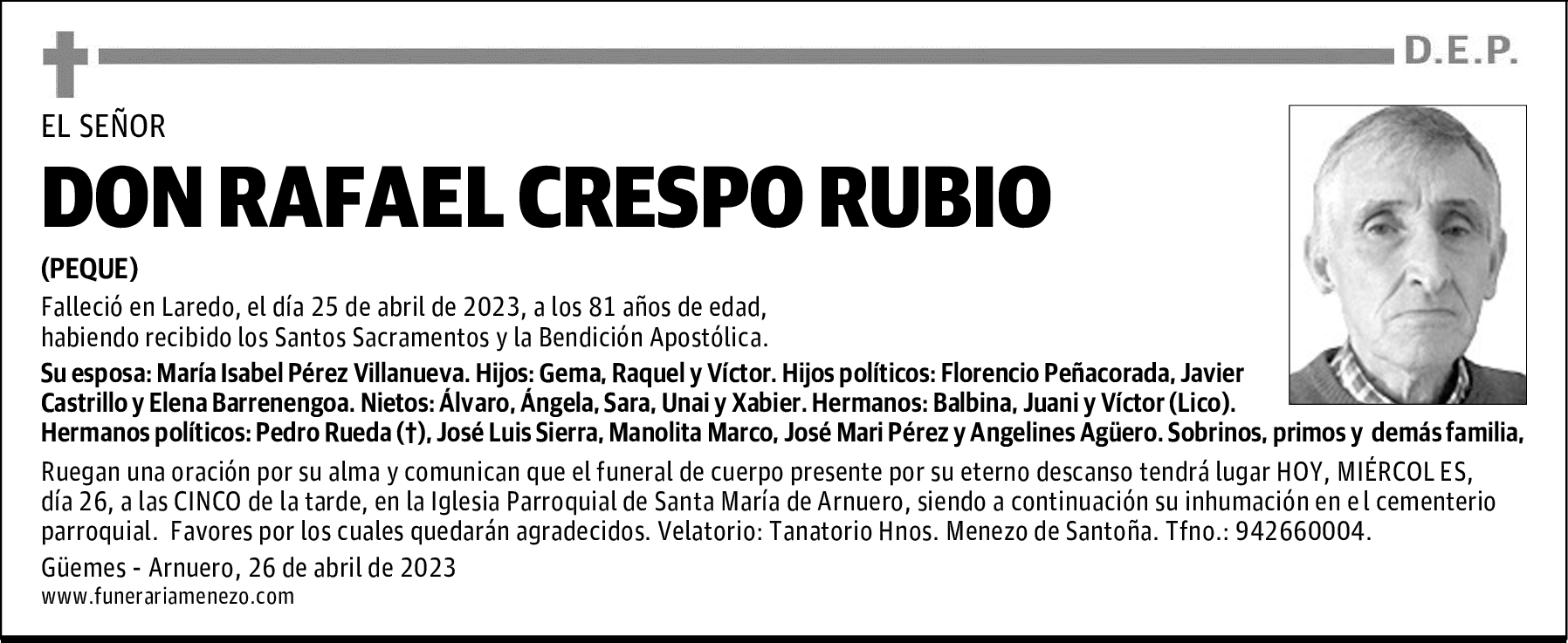 DON RAFAEL CRESPO RUBIO