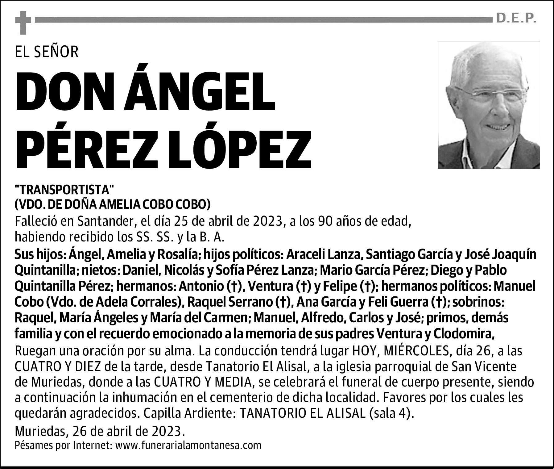 DON ÁNGEL PÉREZ LÓPEZ