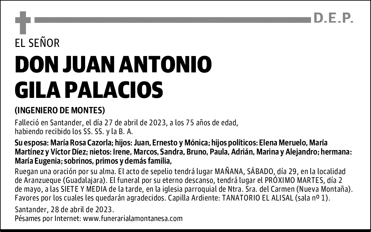 DON JUAN ANTONIO GILA PALACIOS