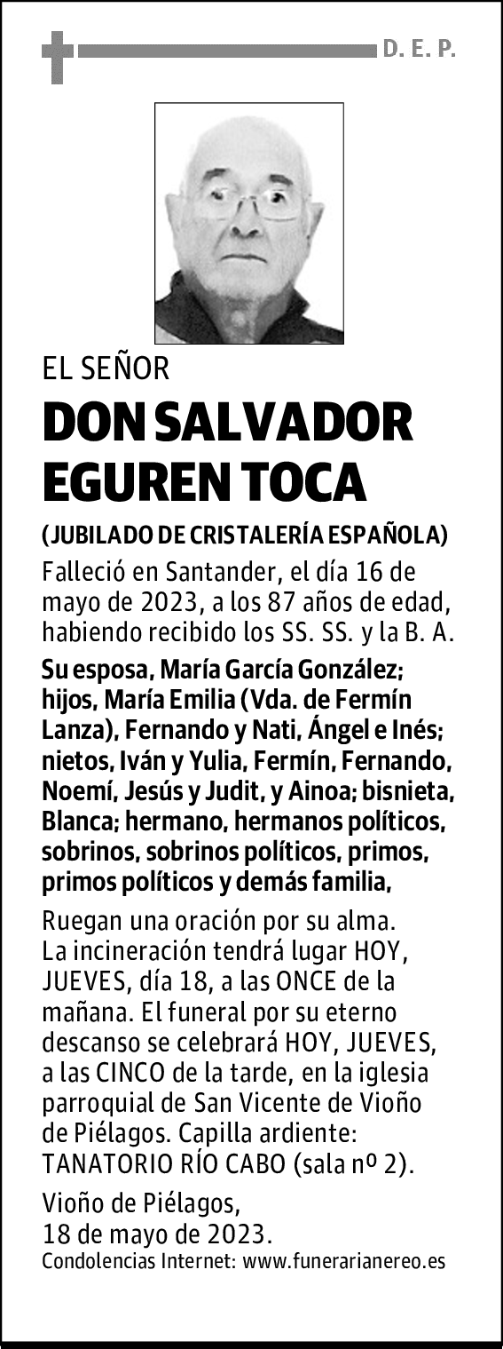 DON SALVADOR EGUREN TOCA
