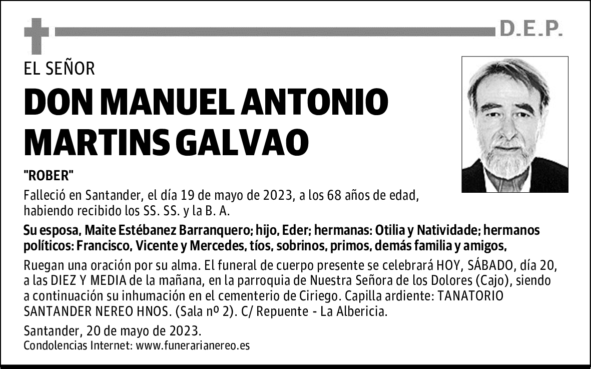 DON MANUEL ANTONIO MARTINS GALVAO