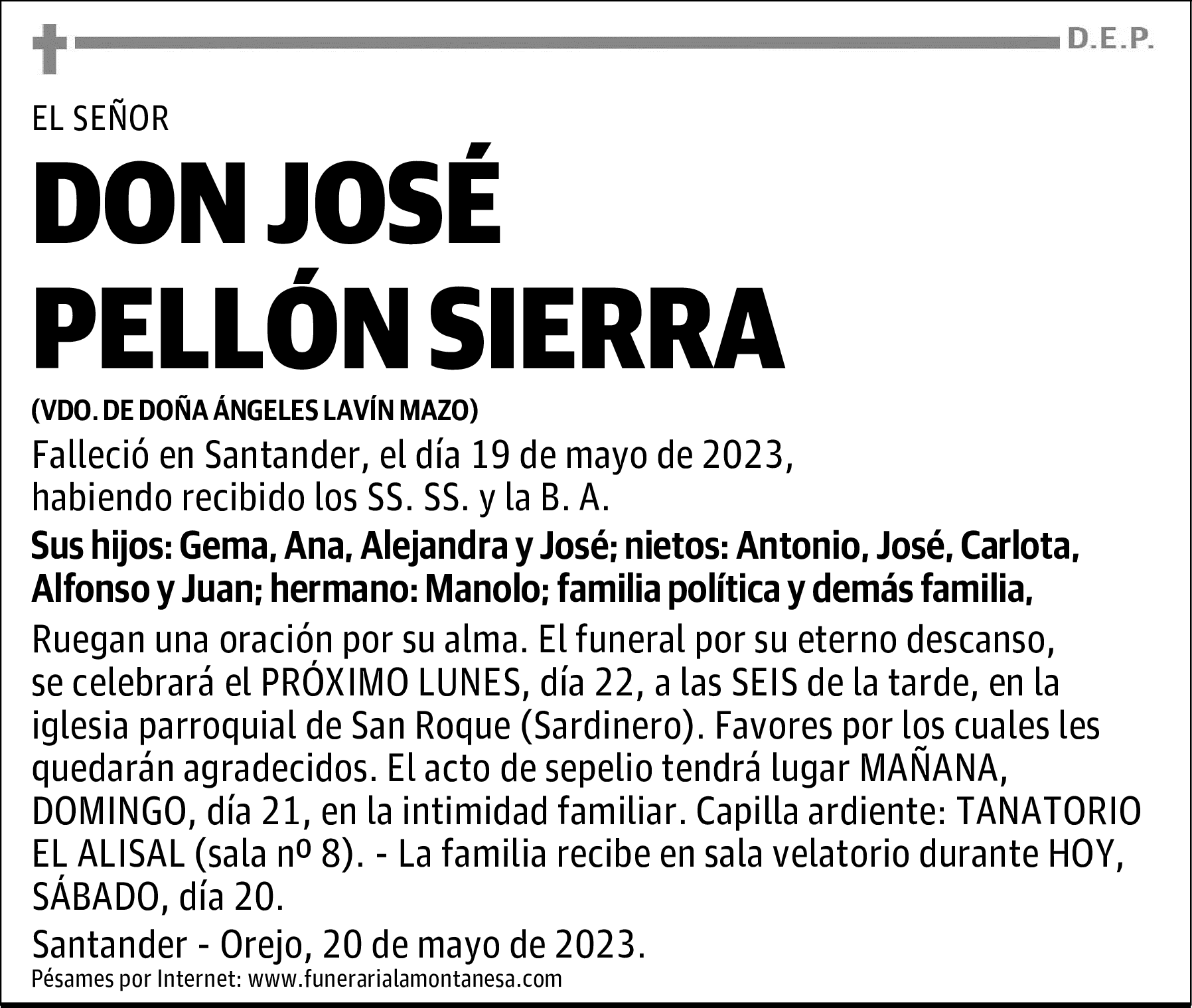 DON JOSÉ PELLÓN SIERRA