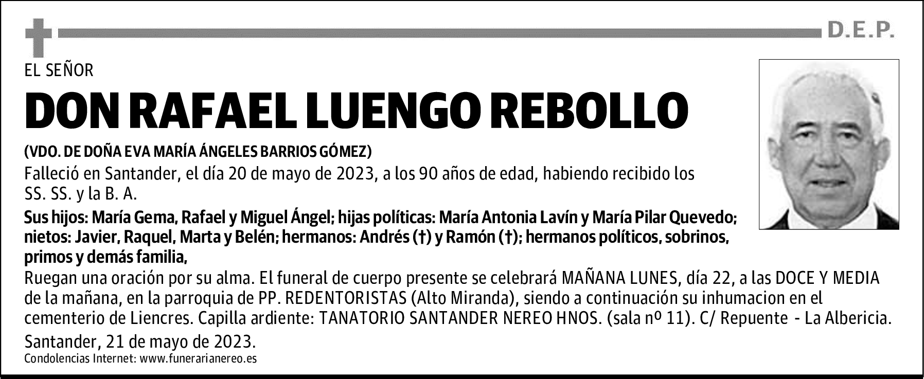 DON RAFAEL LUENGO REBOLLO