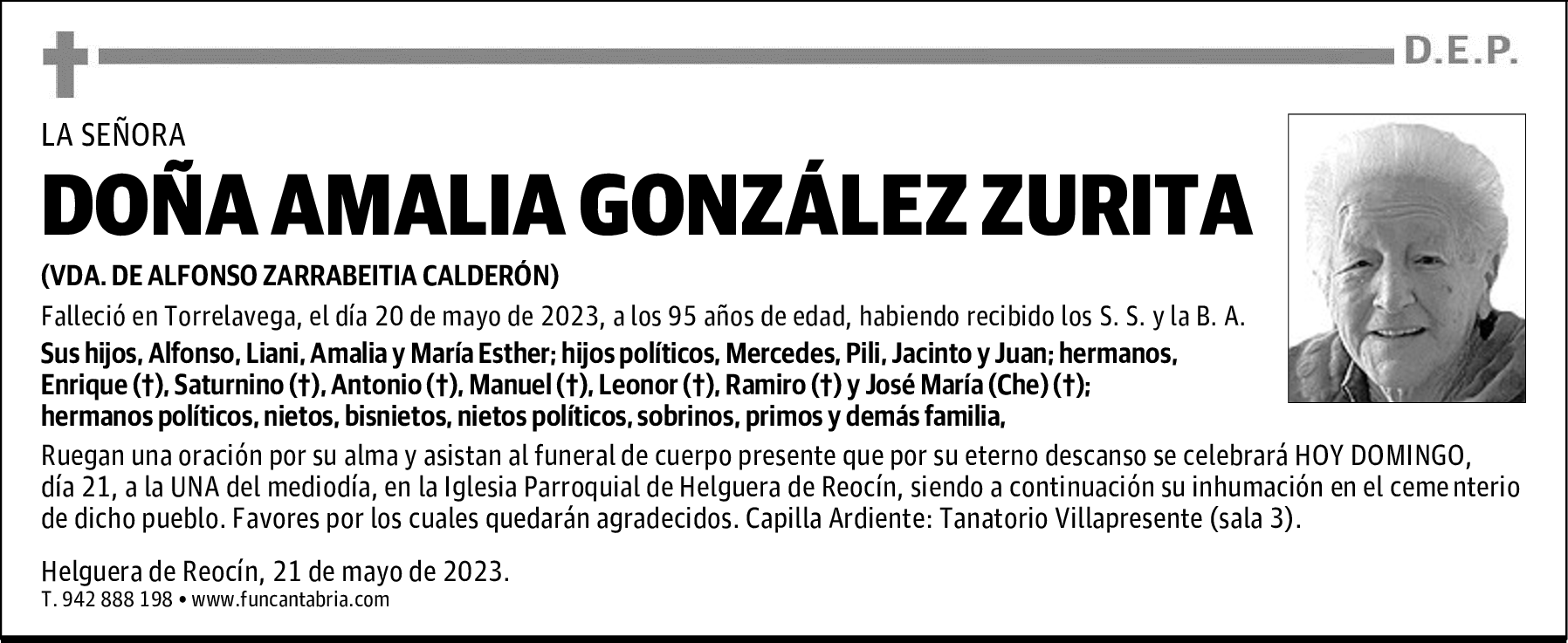 DOÑA AMALIA GONZÁLEZ ZURITA