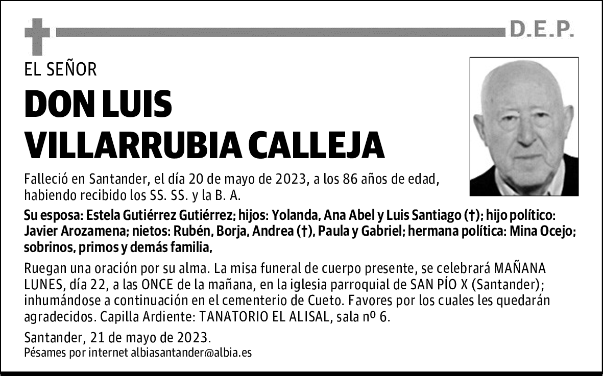 DON LUIS VILLARRUBIA CALLEJA