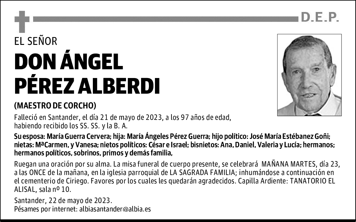 DON ÁNGEL PÉREZ ALBERDI