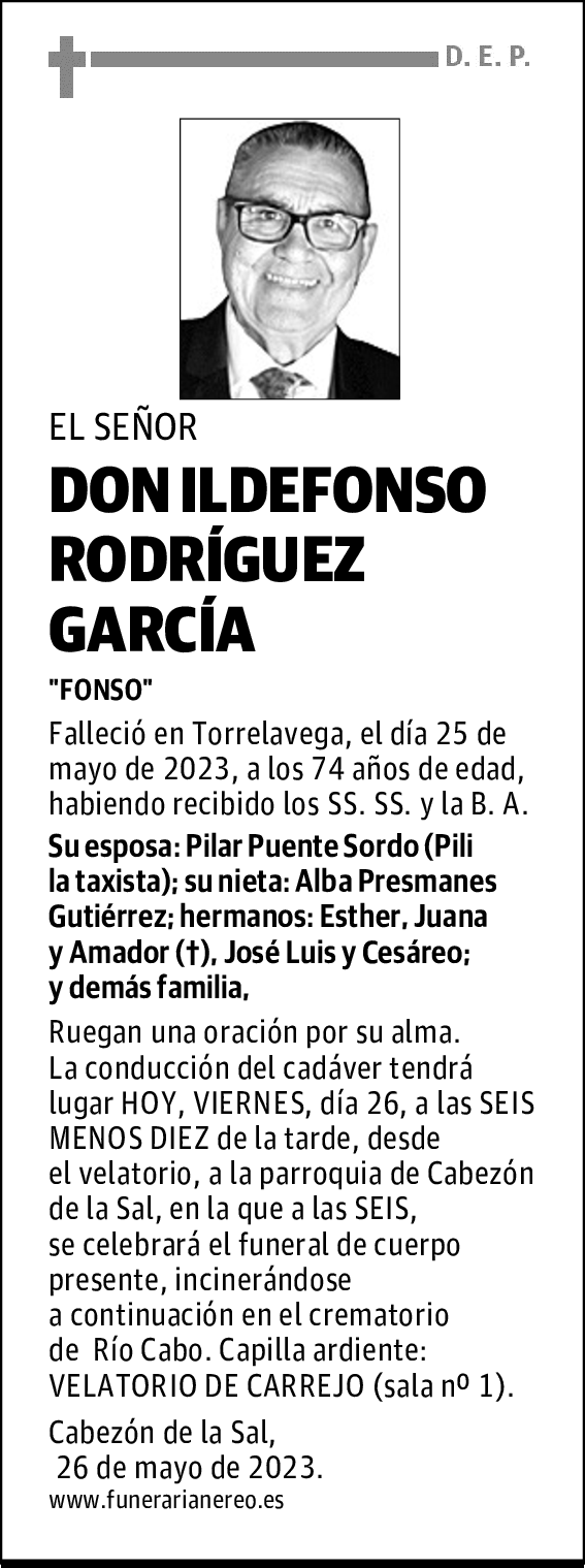 DON ILDEFONSO RODRÍGUEZ GARCÍA